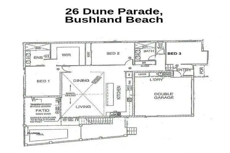 Floorplan of Homely house listing, 26 Dune Parade, Bushland Beach QLD 4818