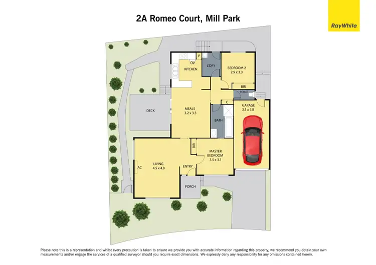 Floorplan of Homely house listing, 2A Romeo Court, Mill Park VIC 3082