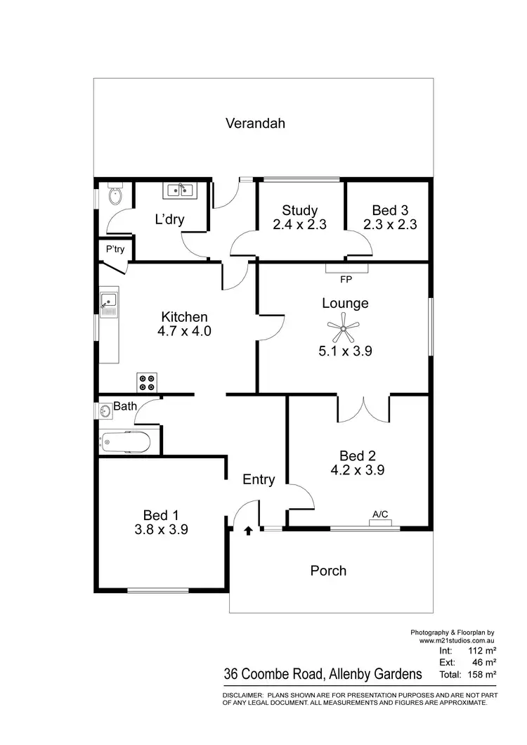 Floorplan of Homely house listing, 36 Coombe Road, Allenby Gardens SA 5009