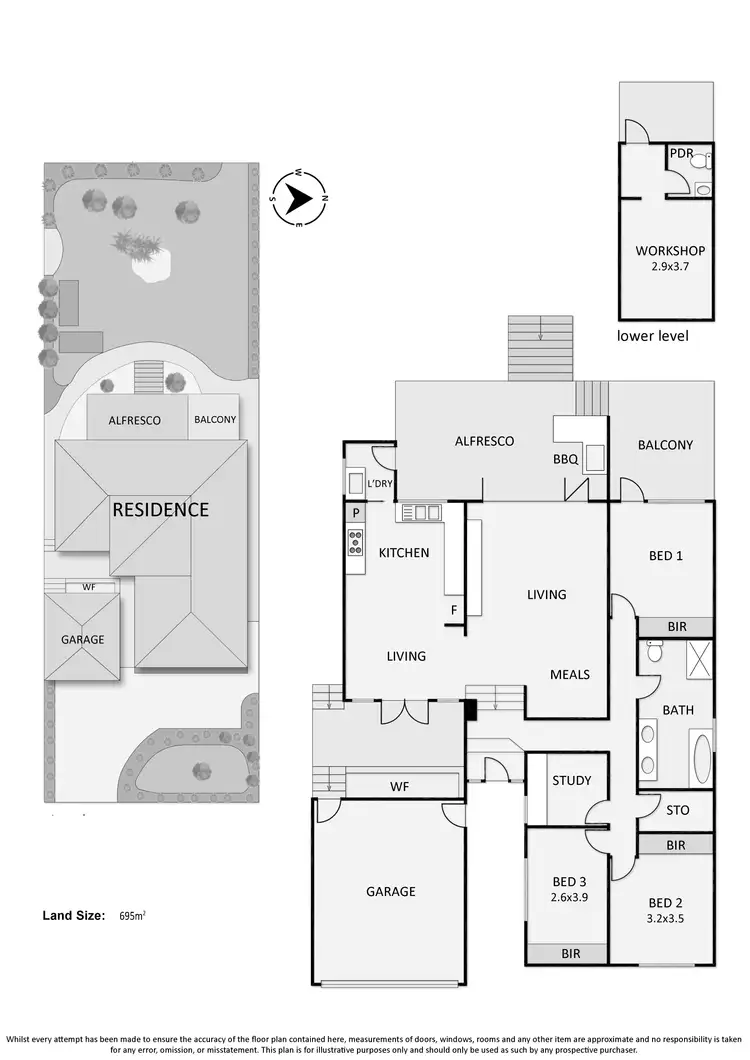 Floorplan of Homely house listing, 18 Harcourt Avenue, Frankston South VIC 3199
