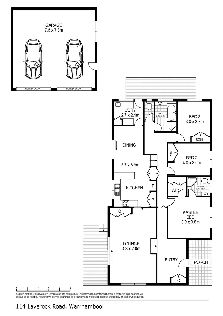 Floorplan of Homely house listing, 114 Laverock Road, Warrnambool VIC 3280