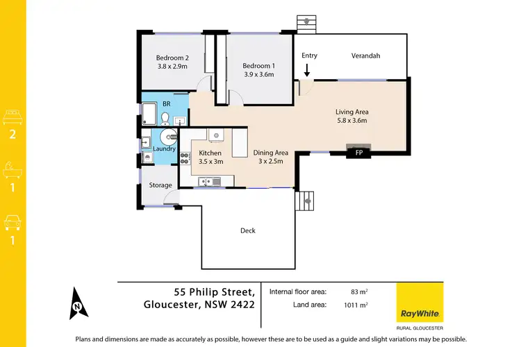 Floorplan of Homely house listing, 55 Philip Street, Gloucester NSW 2422