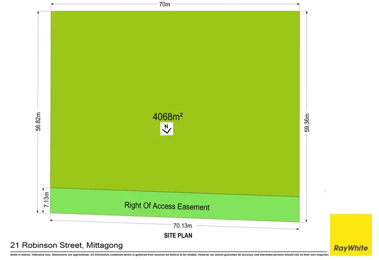 Floorplan of Homely land listing, 21 Robinson Street, Mittagong NSW 2575