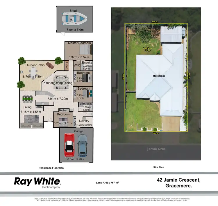Floorplan of Homely house listing, 42 Jamie Crescent, Gracemere QLD 4702