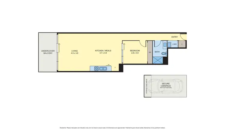 Floorplan of Homely apartment listing, 55/100 Keilor Road, Essendon North VIC 3041
