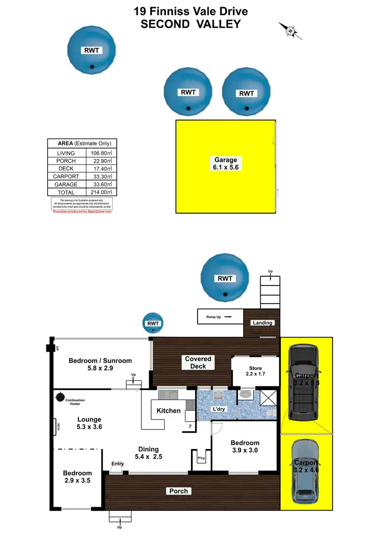 Floorplan of Homely house listing, 19 Finniss Vale Drive, Second Valley SA 5204