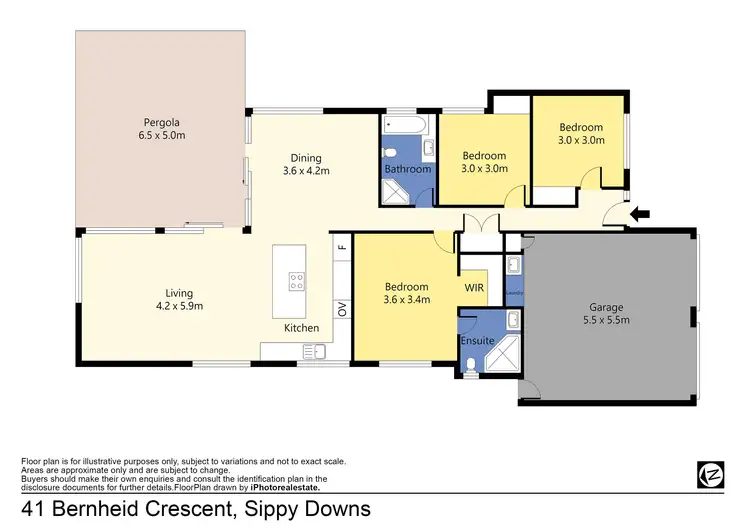 Floorplan of Homely house listing, 41 Bernheid Crescent, Sippy Downs QLD 4556