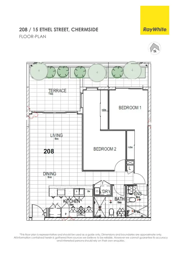 Floorplan of Homely unit listing, 208/15 Ethel Street, Chermside QLD 4032