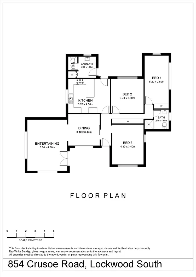 Floorplan of Homely house listing, 854 Crusoe Road, Lockwood South VIC 3551