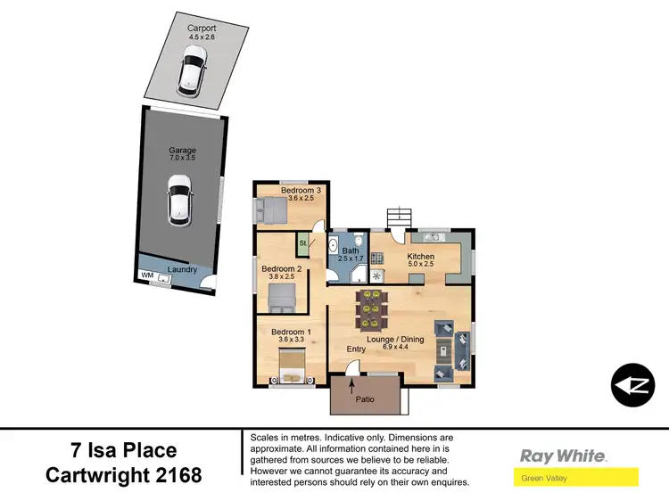 Floorplan of Homely house listing, 7 Isa Place, Cartwright NSW 2168