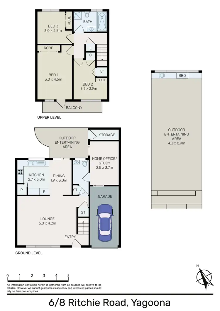 Floorplan of Homely townhouse listing, 6/8 Ritchie Road, Yagoona NSW 2199
