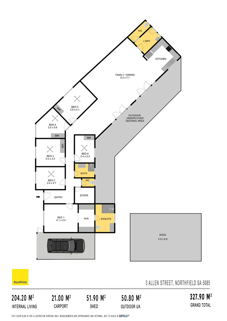 Floorplan of Homely house listing, 3 Allen Street, Northfield SA 5085