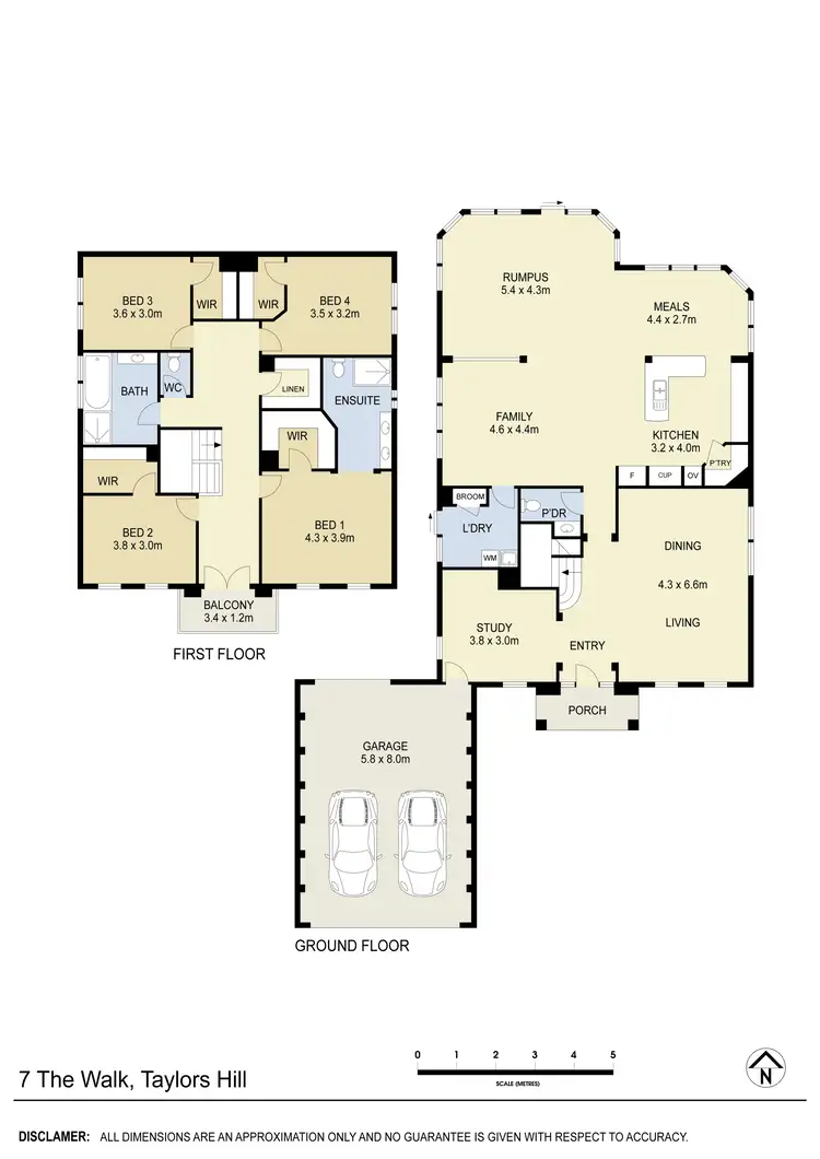 Floorplan of Homely house listing, 7 The Walk, Taylors Hill VIC 3037