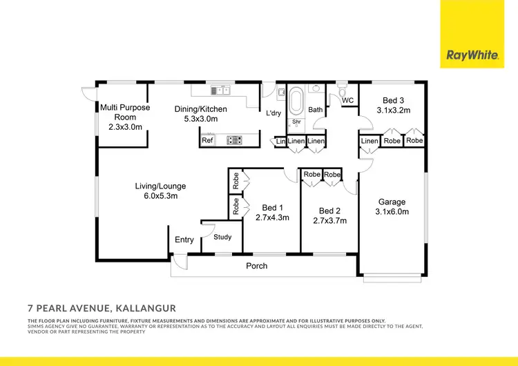 Floorplan of Homely house listing, 3 Pearl Avenue, Kallangur QLD 4503