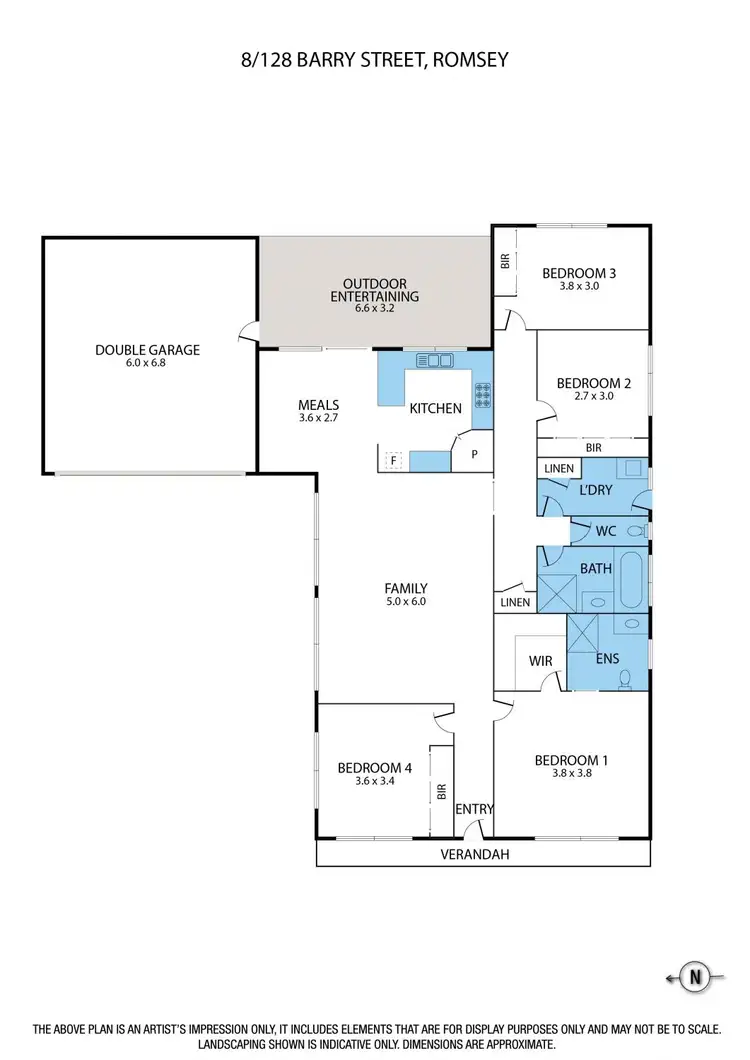 Floorplan of Homely house listing, 8/128 Barry Street, Romsey VIC 3434