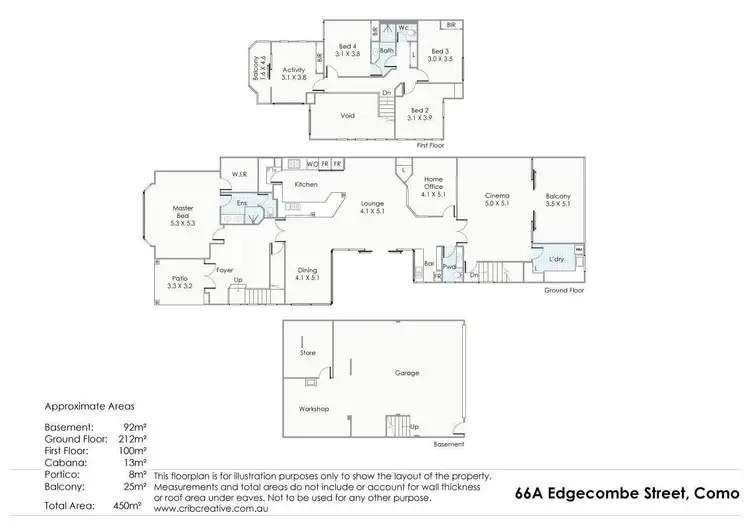 Floorplan of Homely house listing, 66A Edgecumbe Street, Como WA 6152
