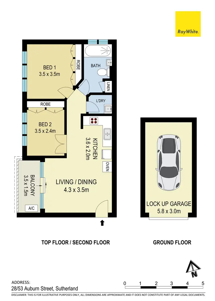 Floorplan of Homely apartment listing, 28/53 Auburn Street, Sutherland NSW 2232