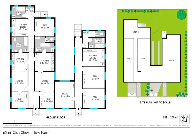 Floorplan of Homely house listing, 65-69 Clay Street, New Farm QLD 4005