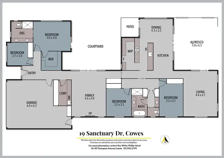 Floorplan of Homely house listing, 19 Sanctuary Drive, Cowes VIC 3922