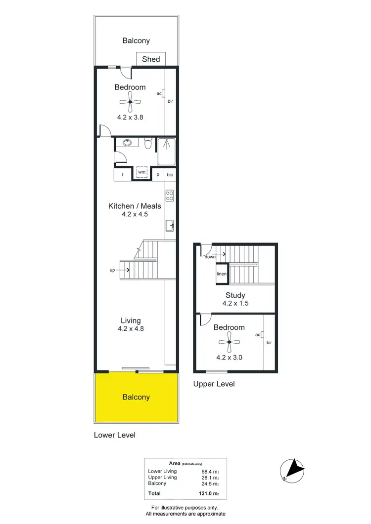 Floorplan of Homely apartment listing, 206/59 Gibson Street, Bowden SA 5007