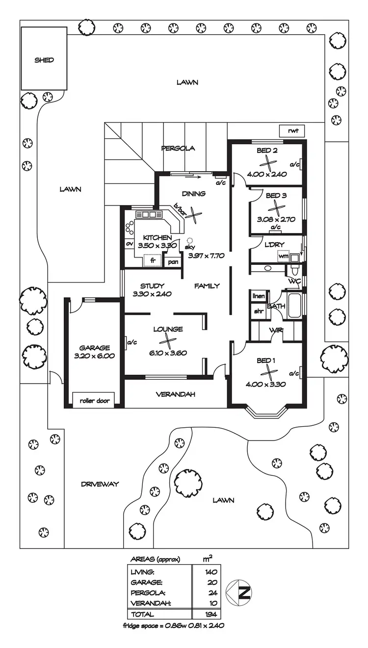 Floorplan of Homely house listing, 16 Bachmann Avenue, Old Reynella SA 5161