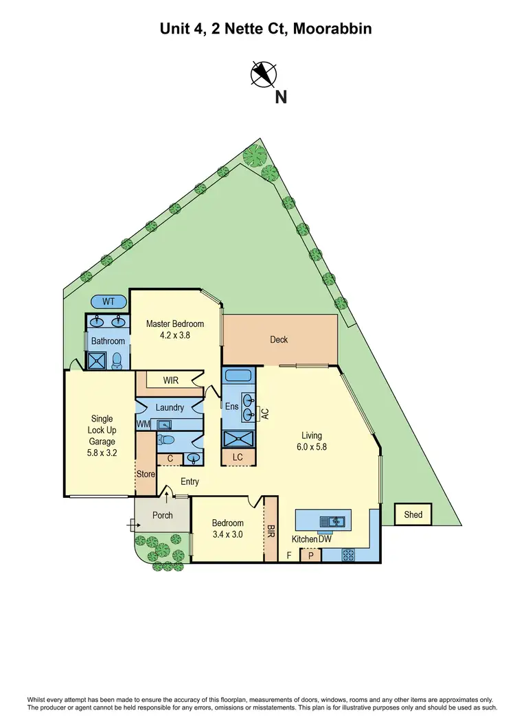 Floorplan of Homely townhouse listing, 4/2 Nette Court, Moorabbin VIC 3189