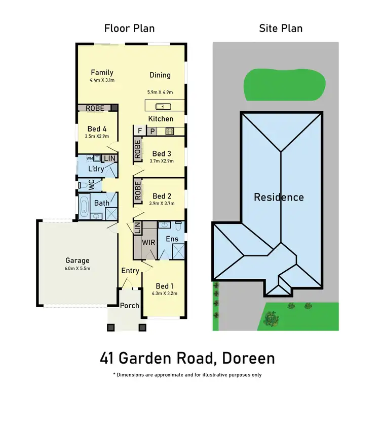 Floorplan of Homely house listing, 41 Garden Road, Doreen VIC 3754