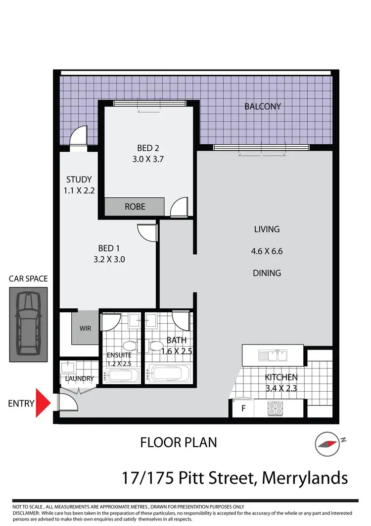 Floorplan of Homely unit listing, 17/175-181 Pitt Street, Merrylands NSW 2160