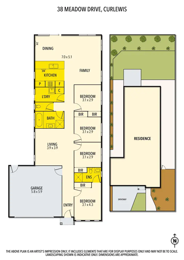 Floorplan of Homely house listing, 38 Meadow Drive, Curlewis VIC 3222