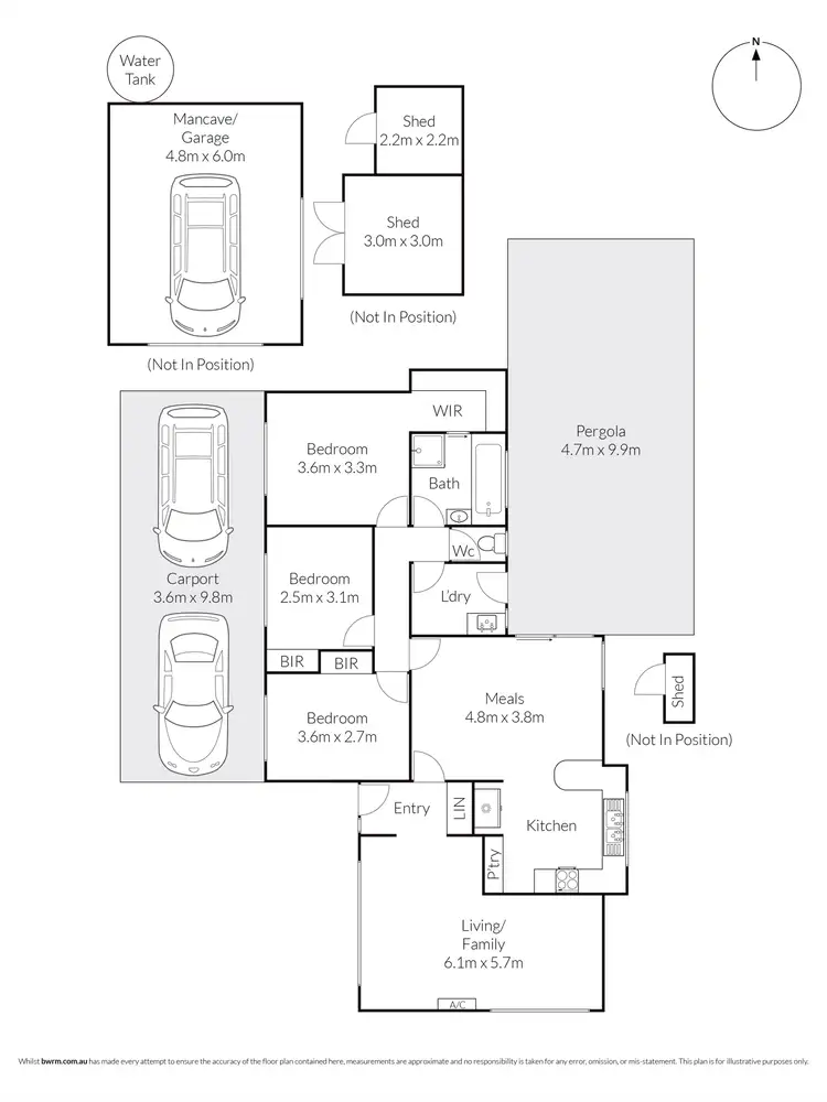 Floorplan of Homely house listing, 18 Cranbourne Drive, Corio VIC 3214