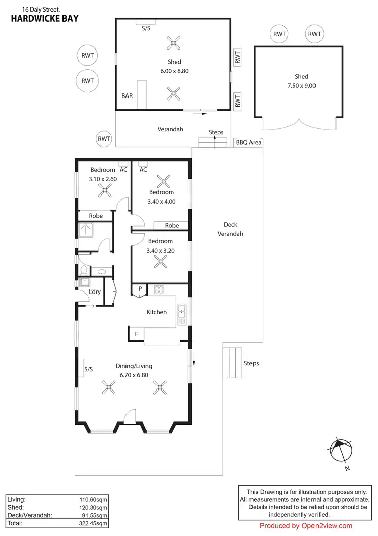 Floorplan of Homely house listing, 16 Daly Terrace, Hardwicke Bay SA 5575