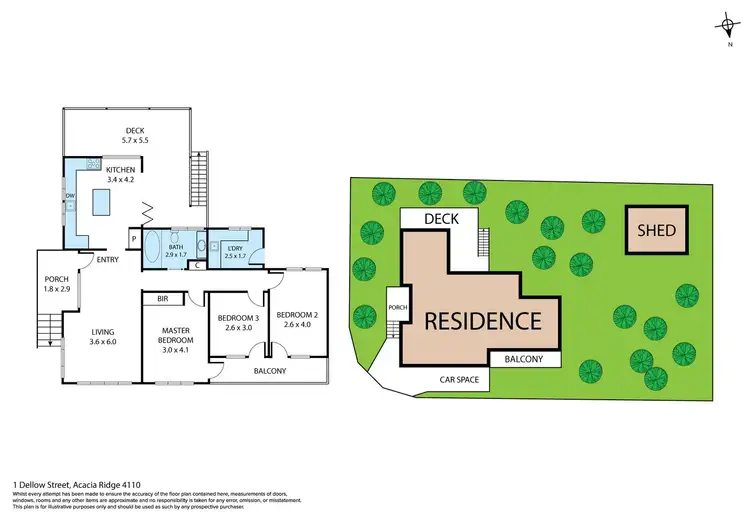 Floorplan of Homely house listing, 1 Dellow Street, Acacia Ridge QLD 4110