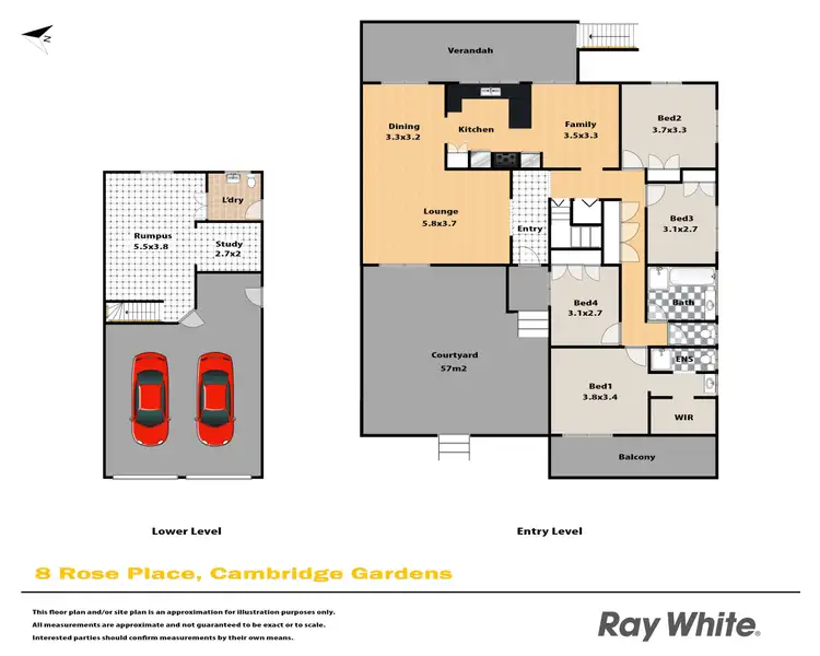 Floorplan of Homely house listing, 8 Rose Place, Cambridge Gardens NSW 2747