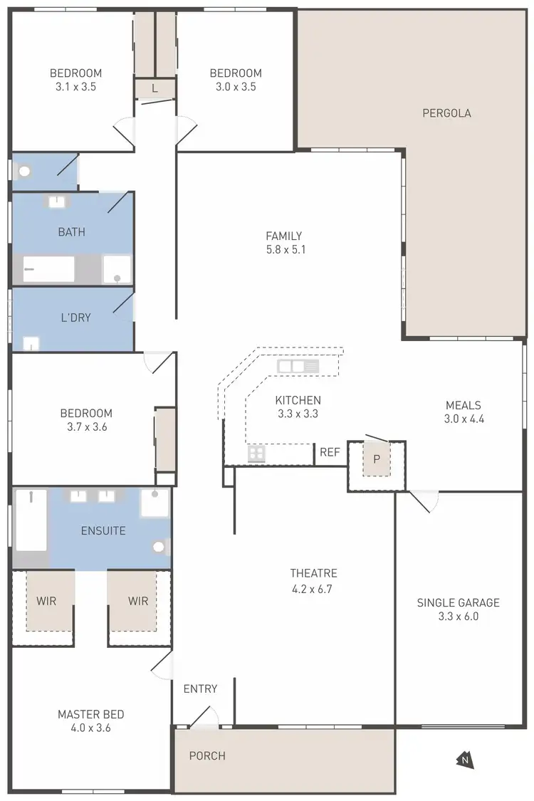 Floorplan of Homely house listing, 209 Greaves Street North, Werribee VIC 3030