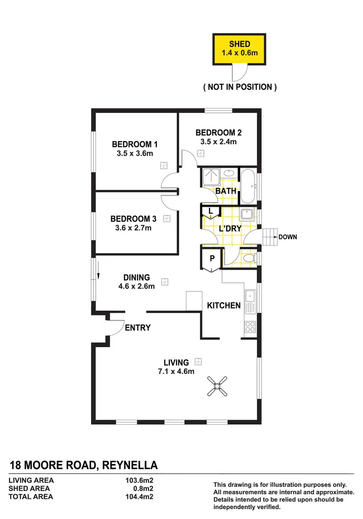 Floorplan of Homely house listing, 18 Moore Road, Reynella SA 5161