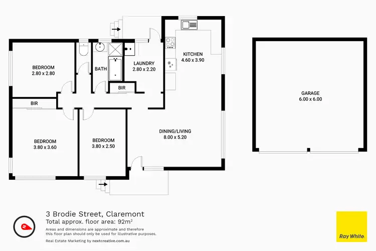 Floorplan of Homely house listing, 3 Brodie Street, Claremont TAS 7011