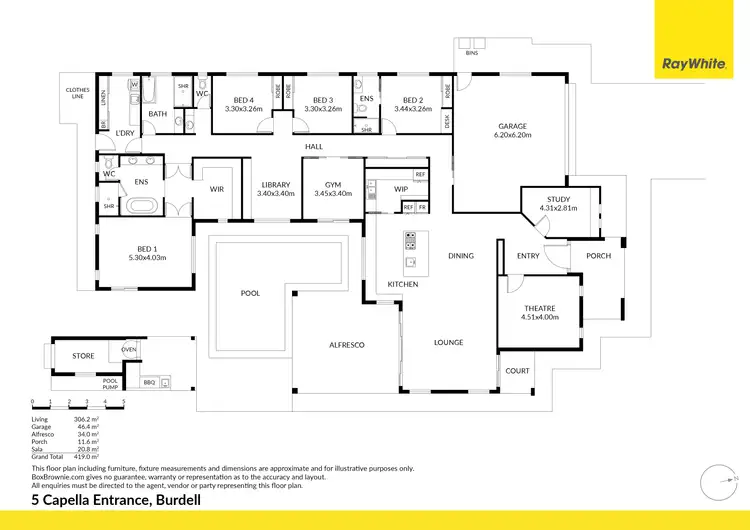 Floorplan of Homely house listing, 5 Capella Entrance, Burdell QLD 4818