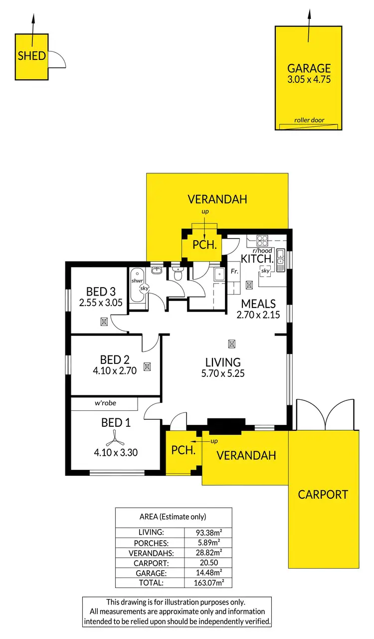 Floorplan of Homely house listing, 6 Kingston Street, Plympton Park SA 5038