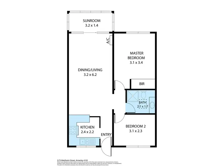 Floorplan of Homely unit listing, 5/75 Waldheim Street, Annerley QLD 4103