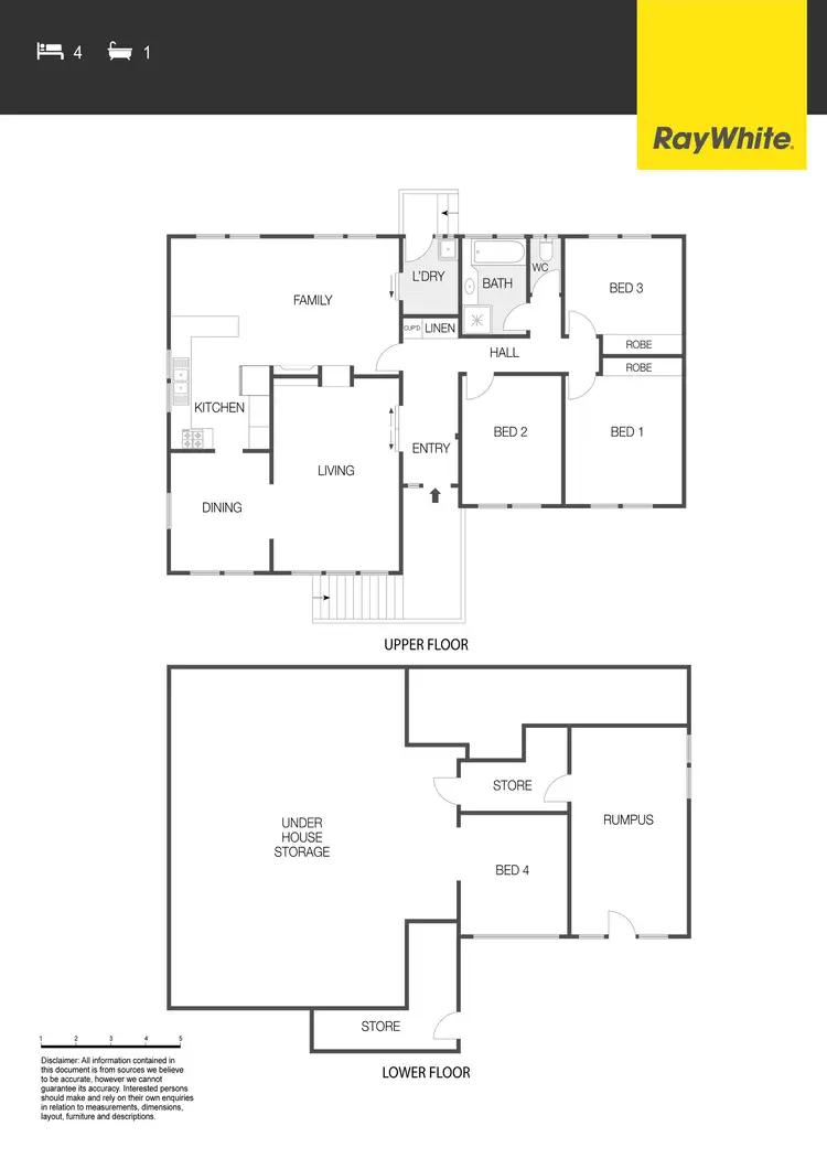 Floorplan of Homely house listing, 5 Garis Place, Macgregor ACT 2615