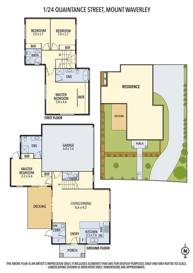 Floorplan of Homely townhouse listing, 1/24 Quaintance Street, Mount Waverley VIC 3149