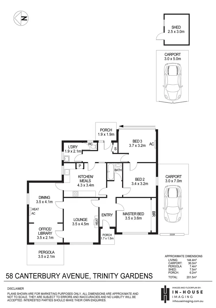 Floorplan of Homely house listing, 58 Canterbury Avenue, Trinity Gardens SA 5068