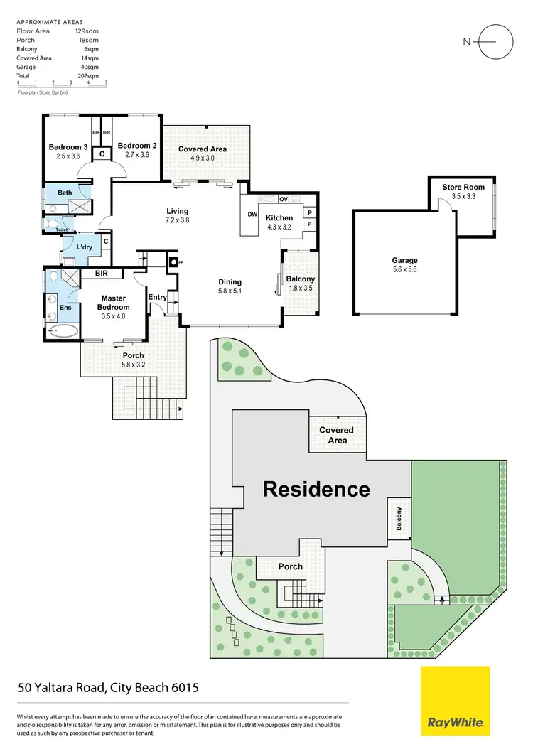 Floorplan of Homely house listing, 50 Yaltara Road, City Beach WA 6015