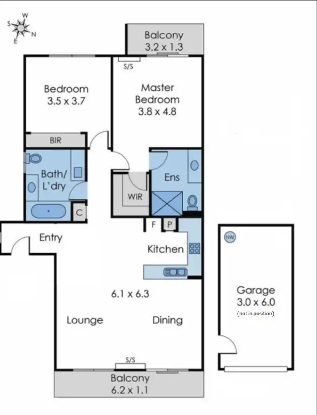 Floorplan of Homely apartment listing, 13/5 Thompson Road, Patterson Lakes VIC 3197