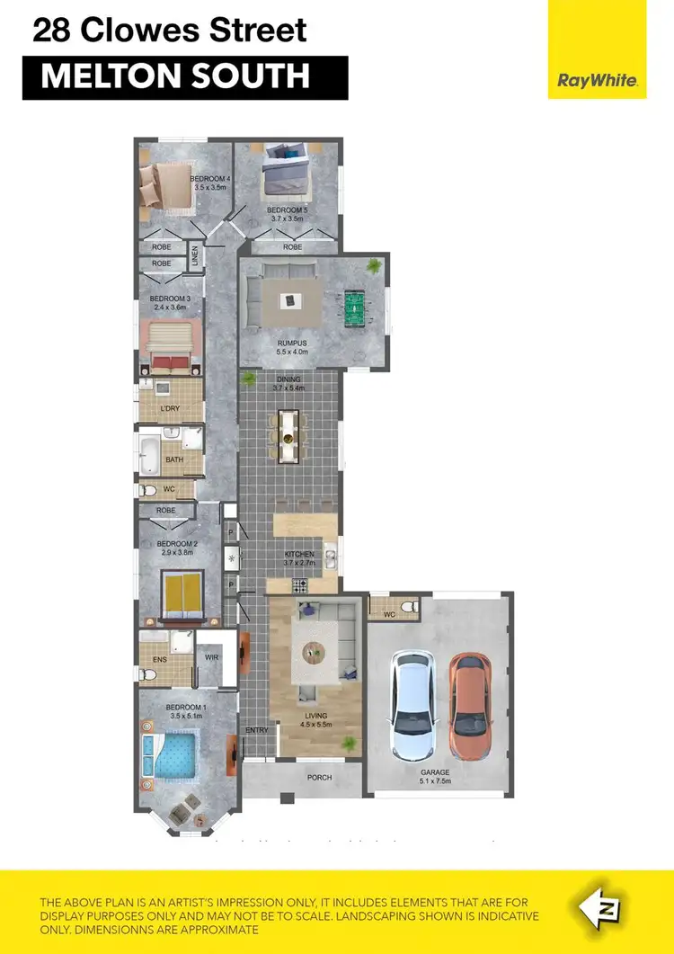 Floorplan of Homely house listing, 28 Clowes Street, Melton South VIC 3338