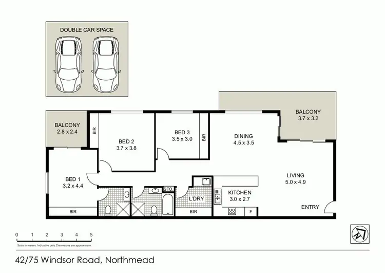 Floorplan of Homely apartment listing, 42/75 Windsor Road, Northmead NSW 2152