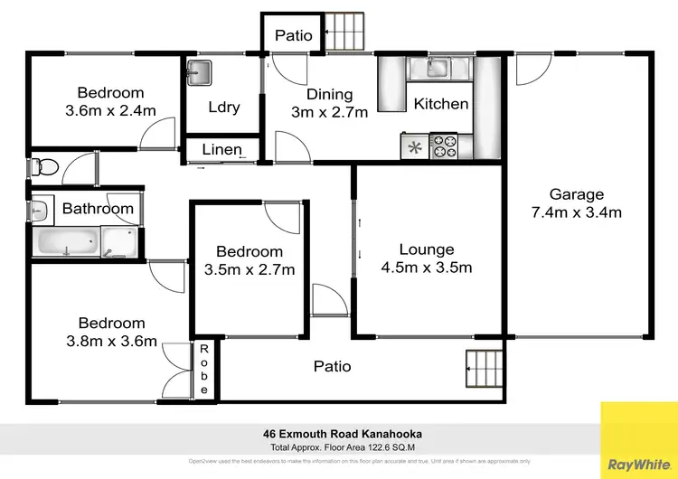 Floorplan of Homely house listing, 46 Exmouth Road, Kanahooka NSW 2530