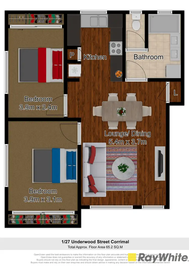 Floorplan of Homely unit listing, 1/27 Underwood Street, Corrimal NSW 2518