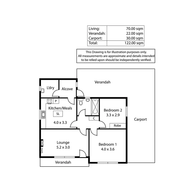 Floorplan of Homely house listing, 3 Lowry Street, Fulham SA 5024