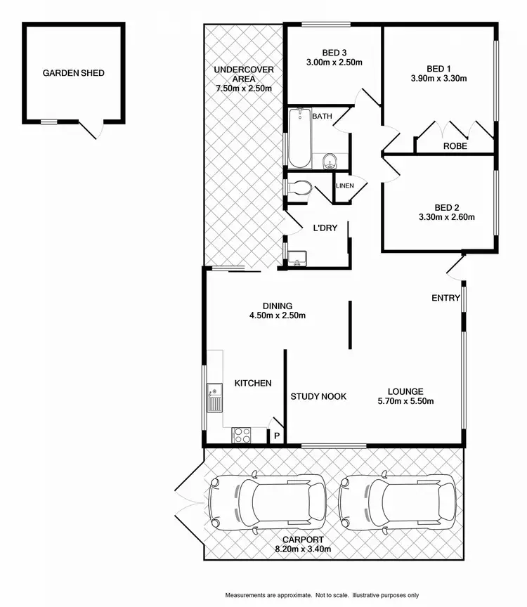Floorplan of Homely house listing, 277 Kaitlers Road, Lavington NSW 2641